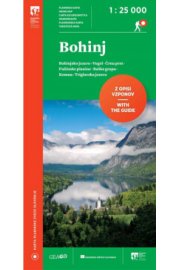 Harta munților Bohinj 1: 25.000