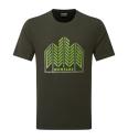 T-shirt da uomo foresta montana