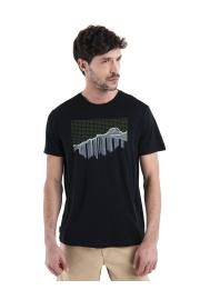 Herren Icebreaker Tech Lite II Pinnacle Grid Merino Kurzarm-T-Shirt
