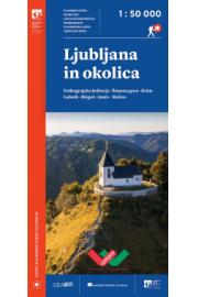 Zemljevid Ljubljana in okolica PZS- 1:50.000