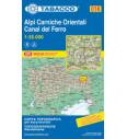 Map 018 Alpi Carniche Orientali, Canal del Ferro - Tabacco